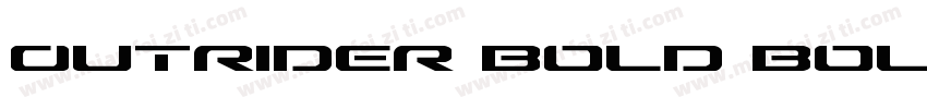 Outrider Bold Bold字体转换